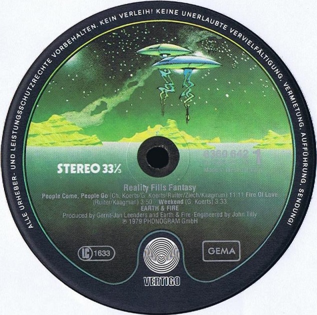 Earth & Fire  Reality Fills Fantasy : LP A